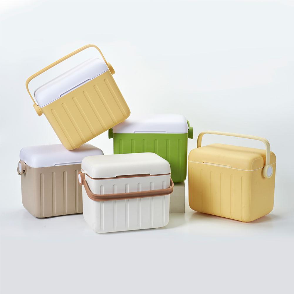 5/6L Portable Outdoor Incubator Large Capacity Food Storage Box Cooler Ice Bottle Cooler Mini Fridge Camping Refrigerator