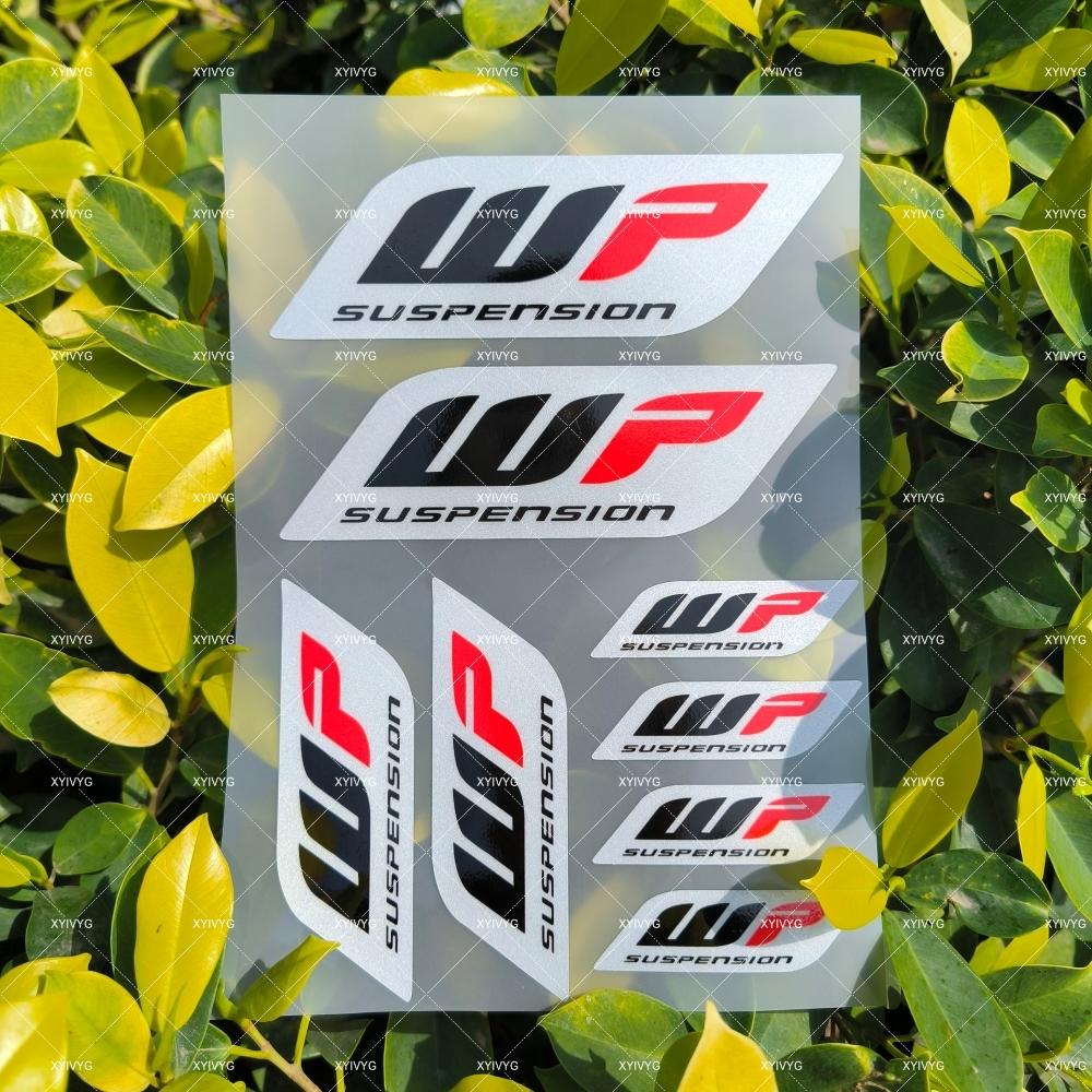 Reflective WP Suspension Sticker Shocker Damper Decal For KTM Honda Yamaha Suzuki Kawasaki Ducati