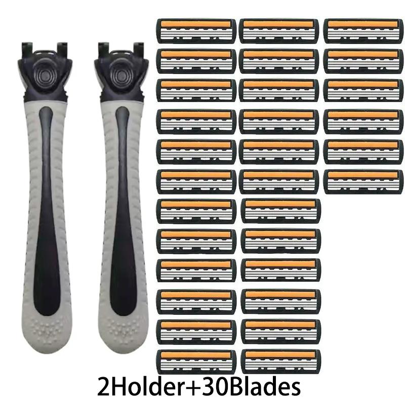 3-warstwowe Bezpieczeństwo Klasyczne Manualne Maszynki Wymienne Ostrza Ostrze do Golenia na Mokro Nóż do Usuwania Włosów z Ciała i Twarzy