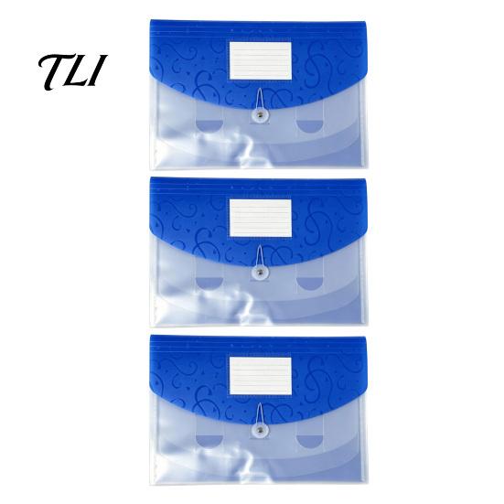 Waterproof Paper Storage Expandable Document Folder with Label Slot, Layered Design PP File Durable Bag Envelope, Secure Rope Closure Organizer