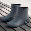 Rain Shoes Short Tube Waterproof Water Shoes Non-slip and Warm Men's Rain Boots Women's Kitchen Velvet Wear-resistant New Rubber Shoes Water Boots