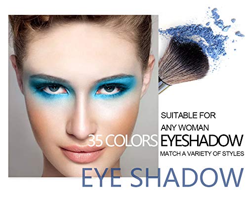 Beauty Glazed 35-Color Eyeshadow Palette: Eyeshadow Palette with Pearl/matte Finishes, Translucent, Moisturizing Ingredients, Western Style, Portable,