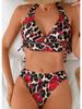 European & American Cross-border High Waist Print Bikini - Sexy Beach Vacation Style for Women.