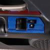 Blue Carbon Fiber Window Lift Switch Panel Trim For Toyota FJ Cruiser 2007-21