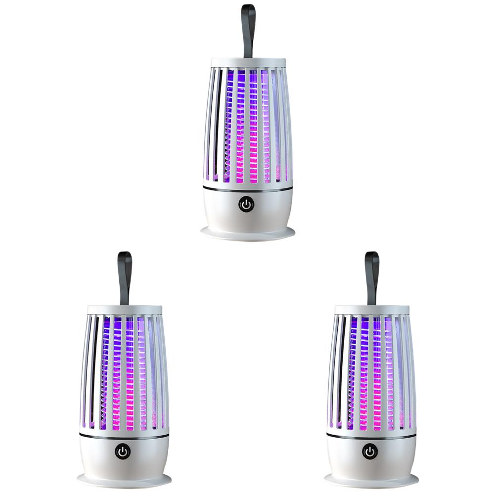 

Bug Zapper Trap Lamp USB Rechargeable Indoor Electric Bug Zapper (White)