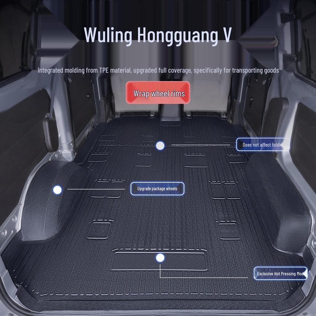 Covorașe Auto TPE Acoperire Completă pentru Wuling Hongguang V - Accesorii Durabile pentru Cabină și Portbagaj