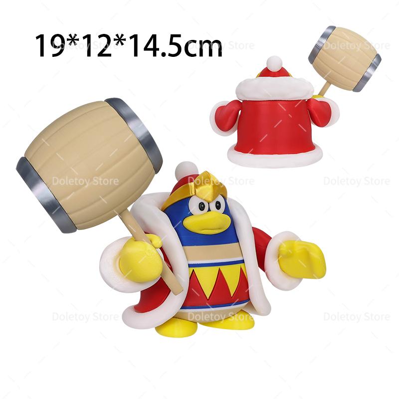 3D Printed Kirby Figure King Dedede With Hammer Character Models Morpho Knight Meta Knight Galaxia DIY Toy for Kid Xmas Gift