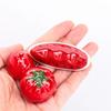 Ceramic Cute Red Watermelon/tomato Chopstick Holder Creative Home Fruit Spoon Fork Holder Kitchen Tableware