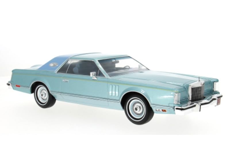 

MCG Lincoln Continental масштабная литая модель Lincoln Continental Mark V Синий 1/18 автомобиль, (Светлый металлик) [Использовал]