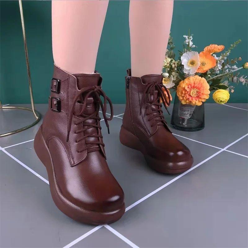 Women's Boots Autumn Winter Fashion England Style Women's Ankle Boots Retro Boots Ladies