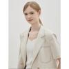 Cc Collect Half Sleeve Color Stitched Crop Jacket C262msf135