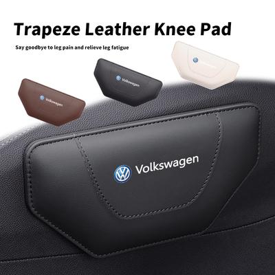 Car Leather Knee Pad Leg Pad Hand Inside Armrest Leg Pad For Volkswagen VW Passat Golf 4 5 6 Tiguan Polo Scirocco Jetta CC Qa3
