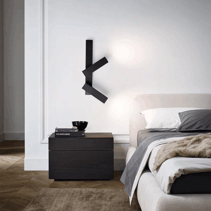Bedroom Modern Headboard LED Wall Lamp Living Room Home Bedroom Decoration Wall Lighting Aisle Double Head Background Wall Lamps