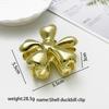 European Style Flower Hair Clip: Eco-friendly Alloy Shark Clip for Women