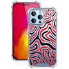 For iPhone 16 Pro Case Colorful Wave Pattern Printing Soft TPU+PC Phone Cover