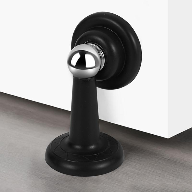Stainless Steel Magnetic Doorstop Non-Punch Wind-Proof Door Stopper Wall Mounted Floor Mounted Door Holder Door Hardware