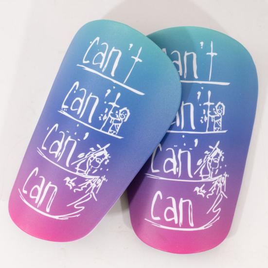 2 Stück Fußball-Schienbeinschoner, Miniatur-Fußball-Schienbeinschoner, winzige Schienbeinschoner, harte Antikollisionsschutzausrüstung für das Fußballtraining