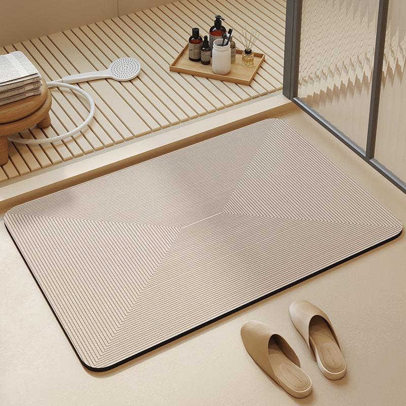 Mata chłonna wodę z ziemi okrzemkowej w stylu francuskim Mata podłogowa do łazienki Mata pod stopy do toalety Mata pod drzwi Wejście Szybkoschnący Antypoślizgowy Dywan