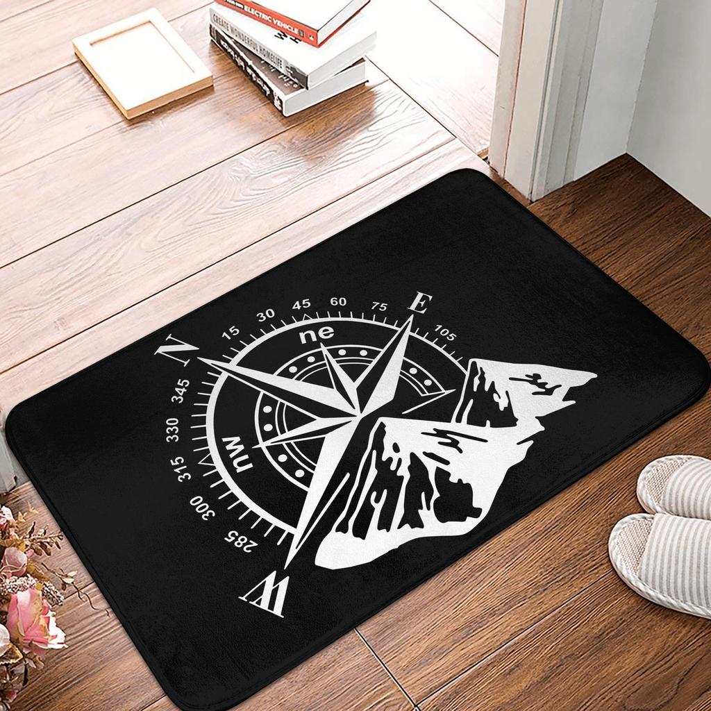 Nautical Anchor Front Door Mat Anti-Slip Indoor Absorbent Sailor Adventure Doormat Floor Bath Entrance Rug Carpet