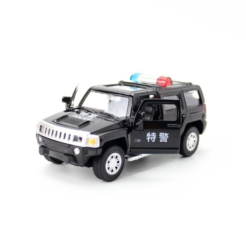 Alloy Simulation Suv Police Car Sedan Model Toy With Double Opening Doors