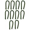 10pcs Boot Straps Militaries Leg Straps Elastic Boot Bands with Metal Hook for Outdoor Activity