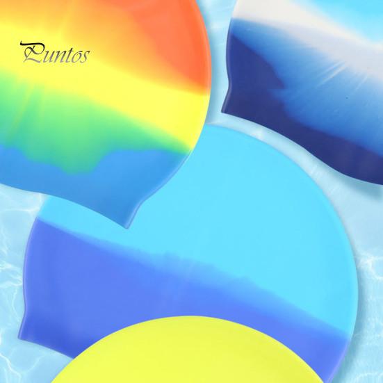 Unisex Adult Silicone Swim Cap Waterproof Swimming Pool Hat Non-slip Bathing Cap for Long Short Hair To Keep Hair Dry