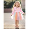 Little Maven New Autum Girls' Dress European and American Mesh Kidsren's Skirt Cute Cotton Skirt