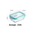 Glass Food storage Side dish meal prep airtight tupper Sealed containers preservation kitchen organizers Packed bento lunch box