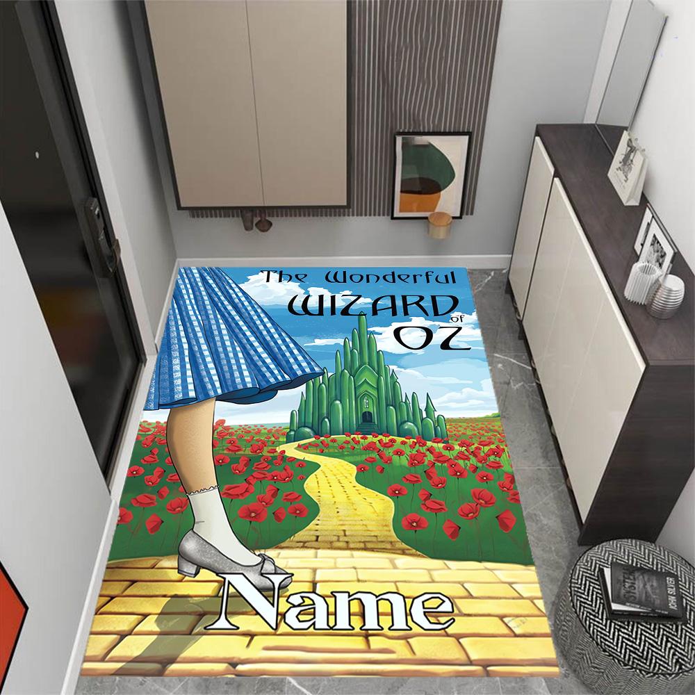 Looney Wild Fierce Taz Personalized Name Floor Rug Office Rug Suitable for Decorate Room Kitchen Outdoor Hallway Anti-slip Rug Office Home Decor