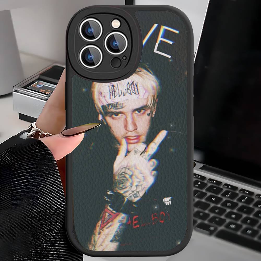 Emo Rapper Lil Peep Phone Case For IPhone 16 15 14 11 12 13 Pro Max Plus Back Leather Shell