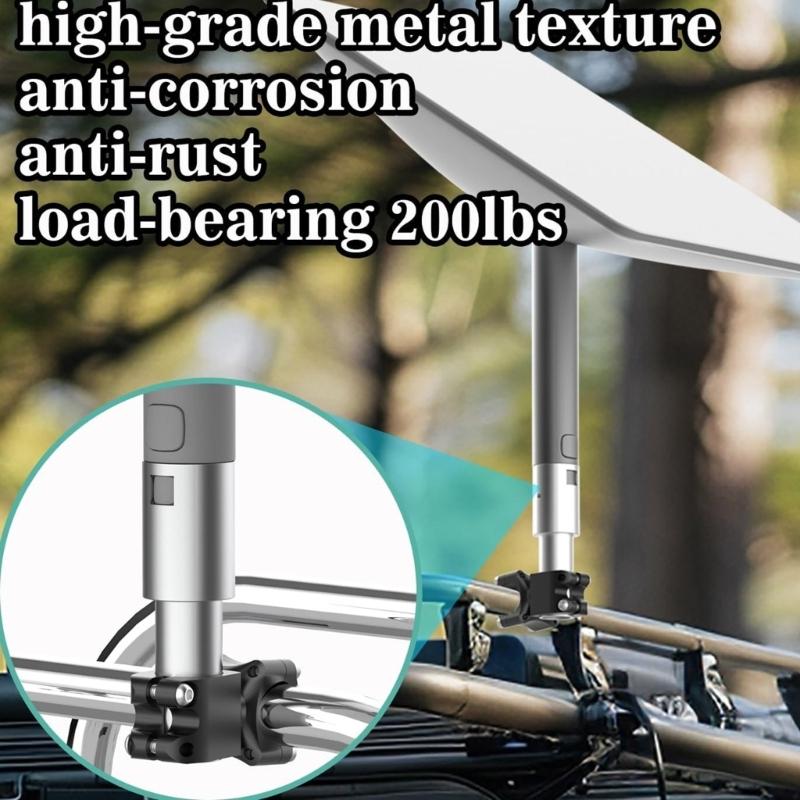 Ladder Mount 0.8-1.17'' Installation Range Mount for Roof/SUV/Outdoor Aluminum Mount