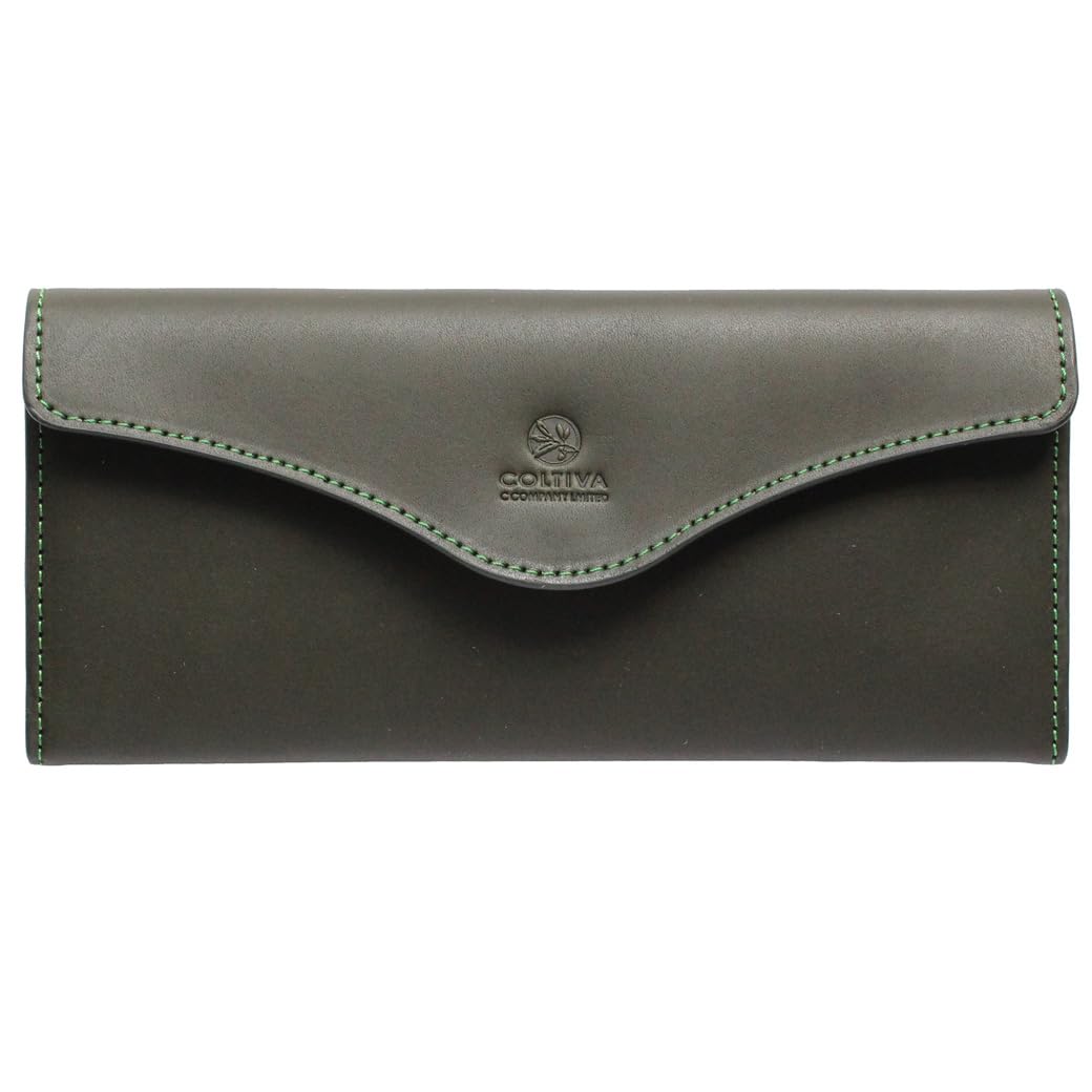

Мужской длинный кошелек CCOMPANY LIMITED Cortiva 2 с отделением для монет и картхолдером, из коровьей кожи растительного дубления (зеленый)