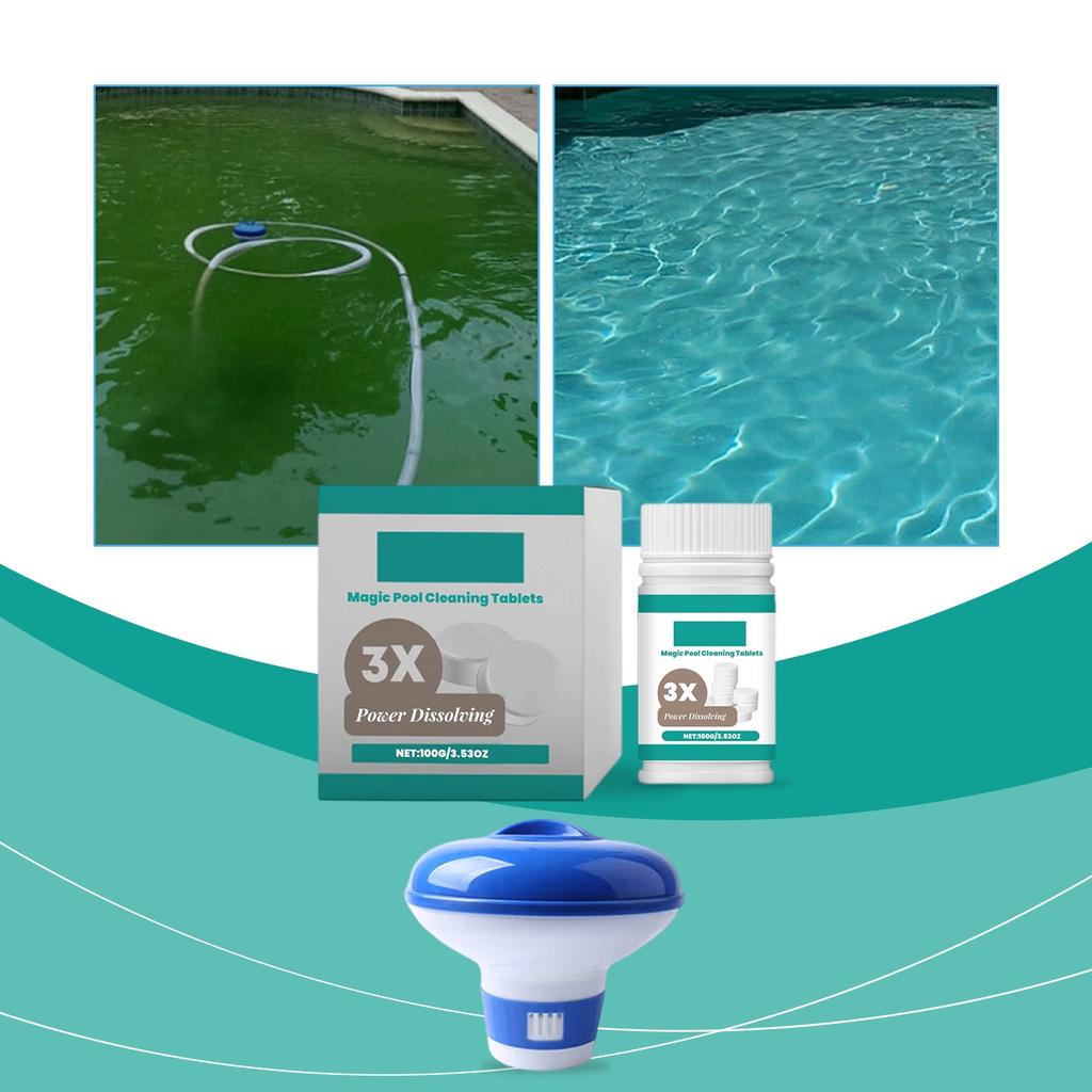 Swimming Pool Cleaning Sustained-release Tablets, Stable , Control, Private Swimming Pool Suitable For Floating Dosing Dev