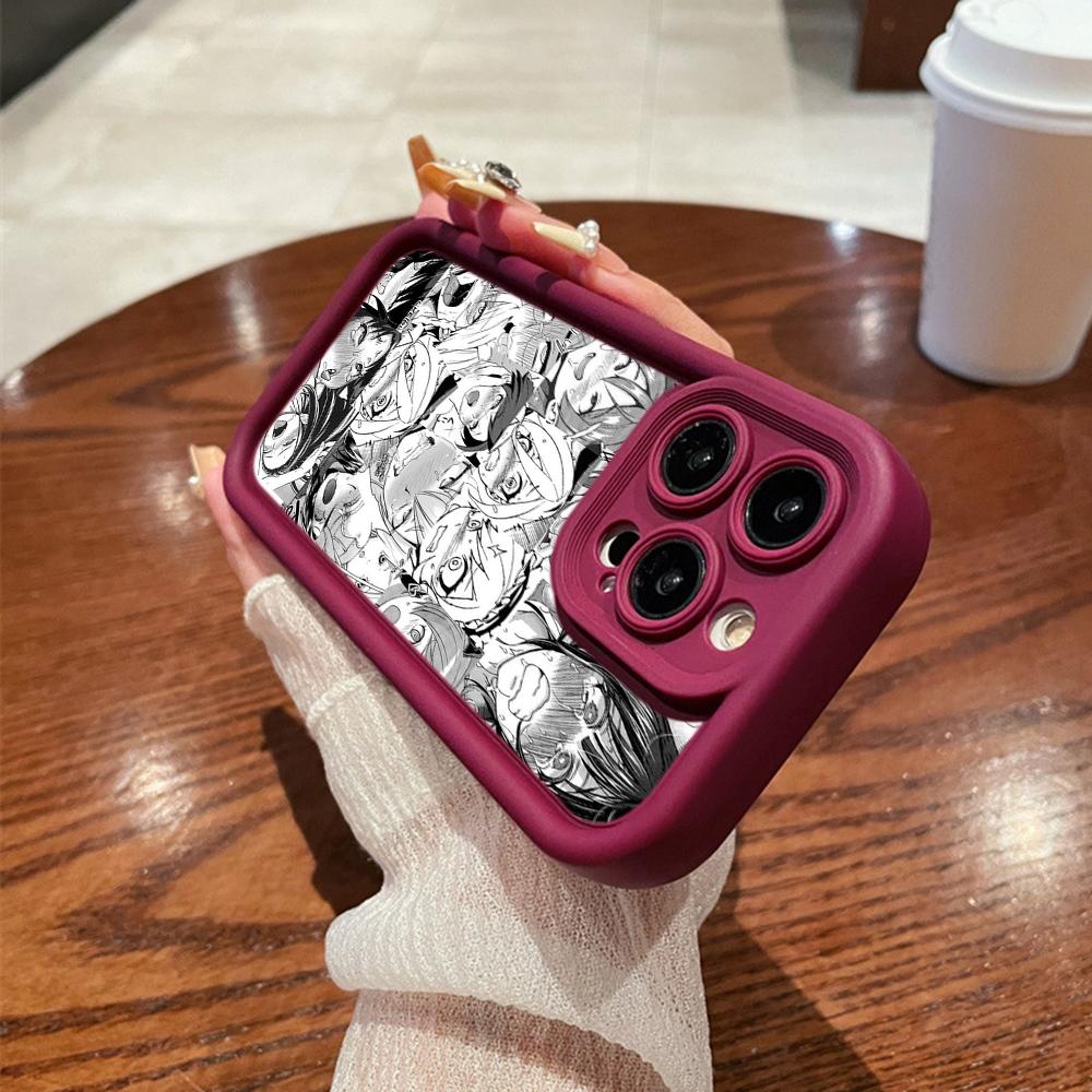 

LZ1 аниме девушка мультфильм Япония милые слюнявые лица силиконовый чехол для телефона для Samsung A15 A35 S24 S23 Ultra S22 A05 A54 A55 A53 A14 M15 противоударный задний чехол Samsung M23 5G