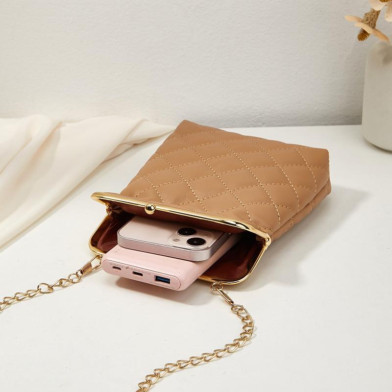 Autumn new women's fashion mobile phone bag casual diamond shoulder bag crossbody wallet one piece