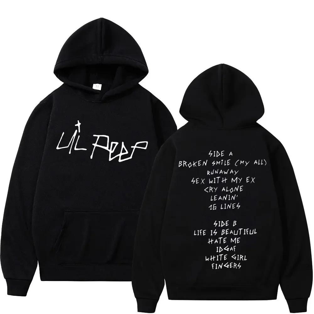 Pop Rapper Lil Peep Prints Fashionable Pullover, Casual Hip-hop Hoodie for Men and Women, Warm Hoodie for Autumn and Winter