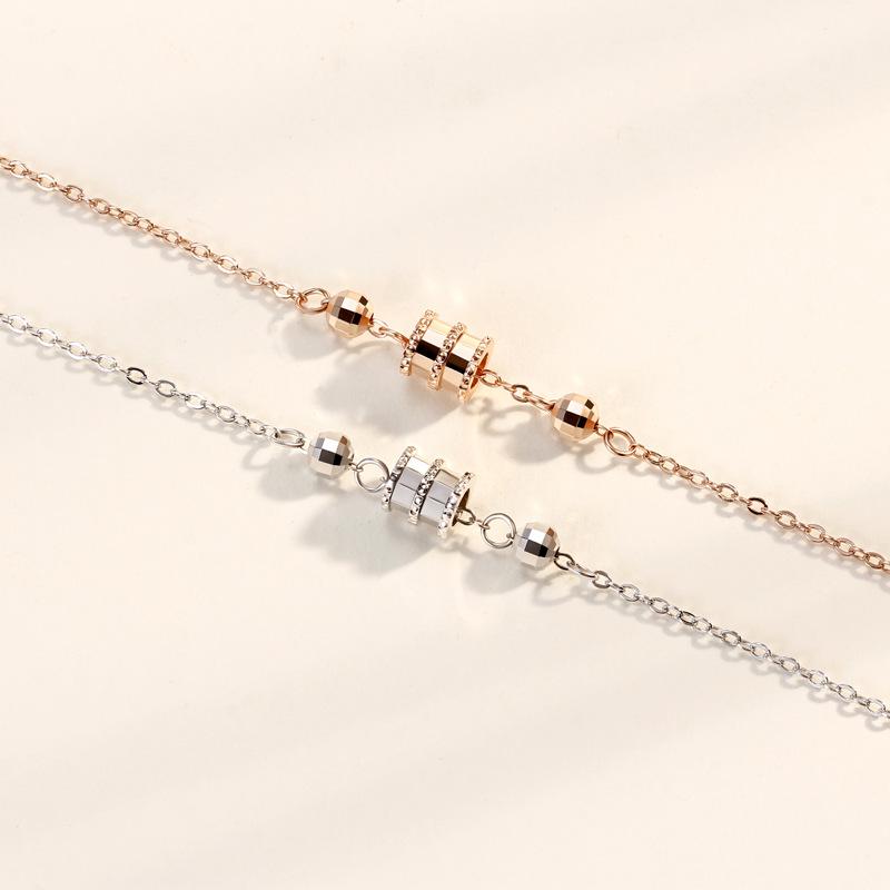 Internet Celebrity Small Waist Bracelet Women's Light Luxury Rose Bracelet Korean Version Hand Jewelry Valentine's Day Gift