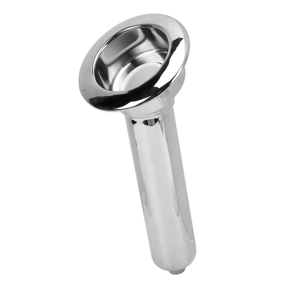 Boat Rod Cup Holder 316 Stainless Steel 280mm Rustproof Long Lasting Life Universal for Yachts Marines 30 degrees
