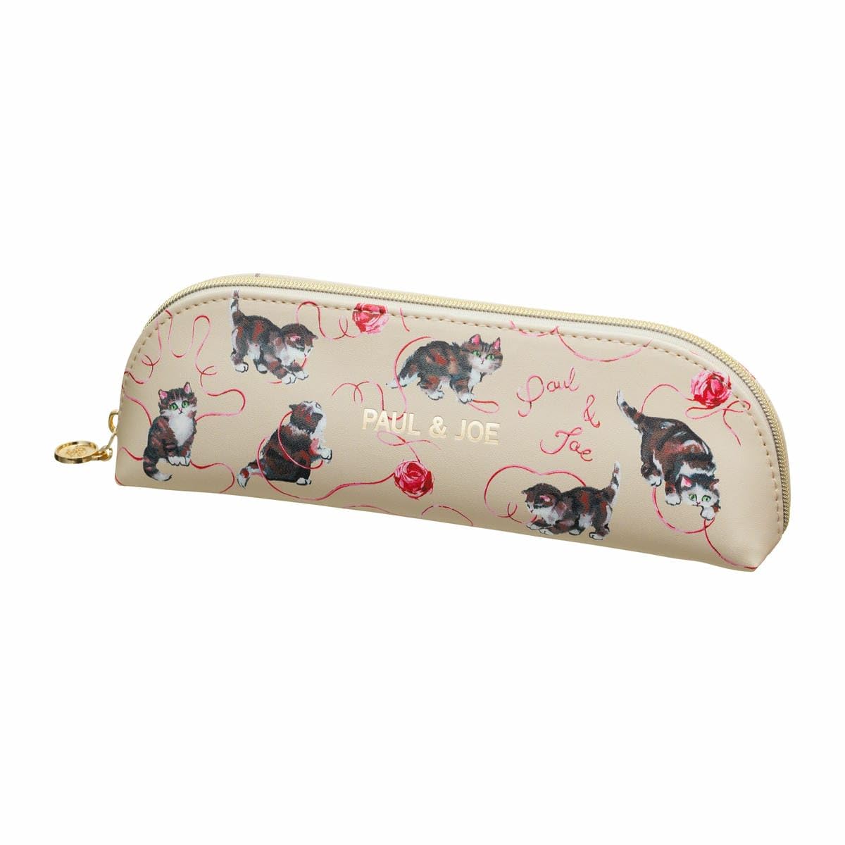 Paul Joe Cats with Yarn S2 Pencil Case  PAJ-PEC32-BE бежевый