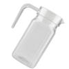 500ml Acryl Transparente Saftflasche Gestreifter Wasser-Eiskalter Saftkrug mit Deckel für Bar Zuhause