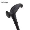 Black Ergonomics Alloy Fairy Wands Spiral  Right Hand Walking Cane Walking Stick Wand Cosplay Wedding Birthday Party Stick 92cm