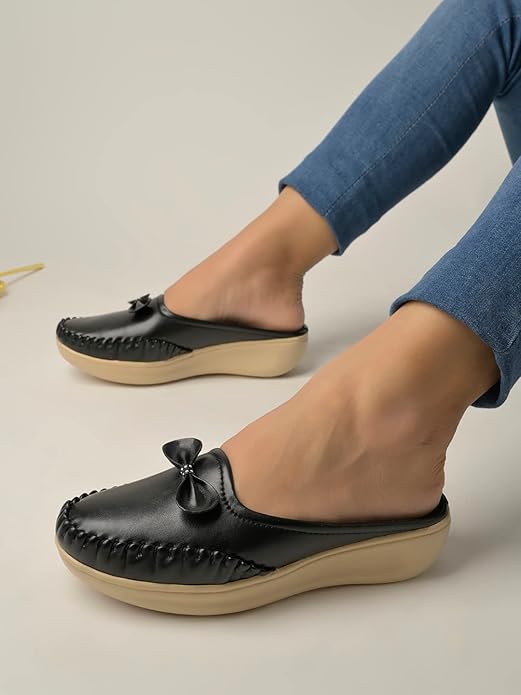 Shoetopia Женские Стильные Удобные Лоферы Легкая Амортизирующая Подошва | Повседневные и Вечерние Сандалии для Женщин Платформа EU39 : 23CM