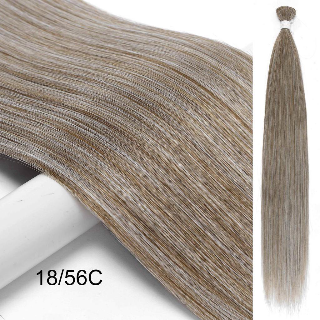 Bone Straight Hair Bundles Salon Natural Hair Extensions Fake Fibers Super Long Synthetic Yaki Straight Hair Weaving Full to End
