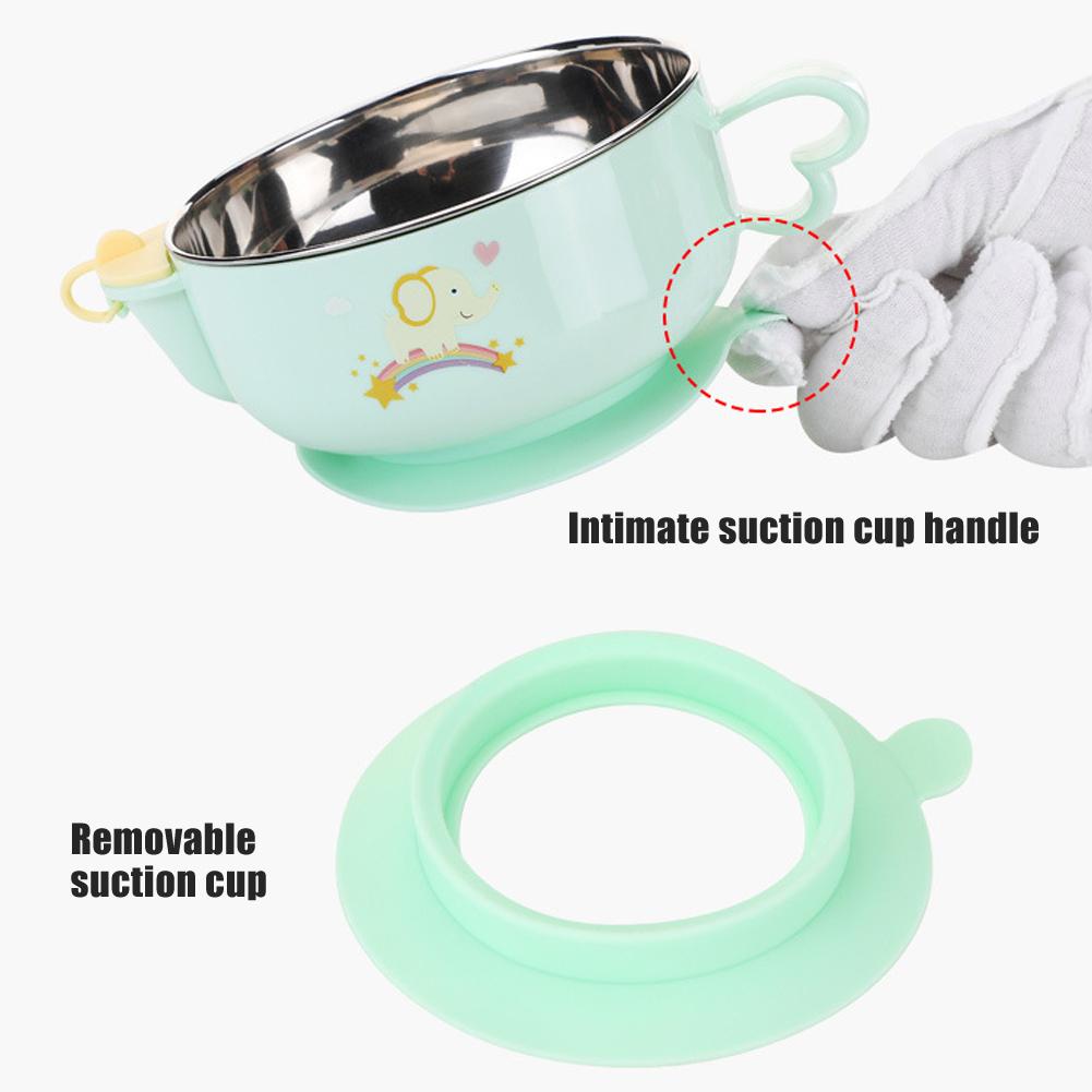 Children Feeding Tableware Water Injection Heat Preservation Bowl Sucker Bowl