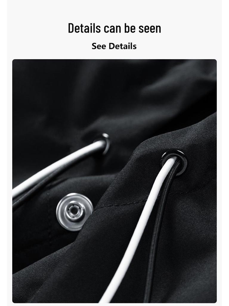 Cross2025 Trendy Men's Hooded Workwear Jacket - Spring/Autumn Mountain Style Windbreaker