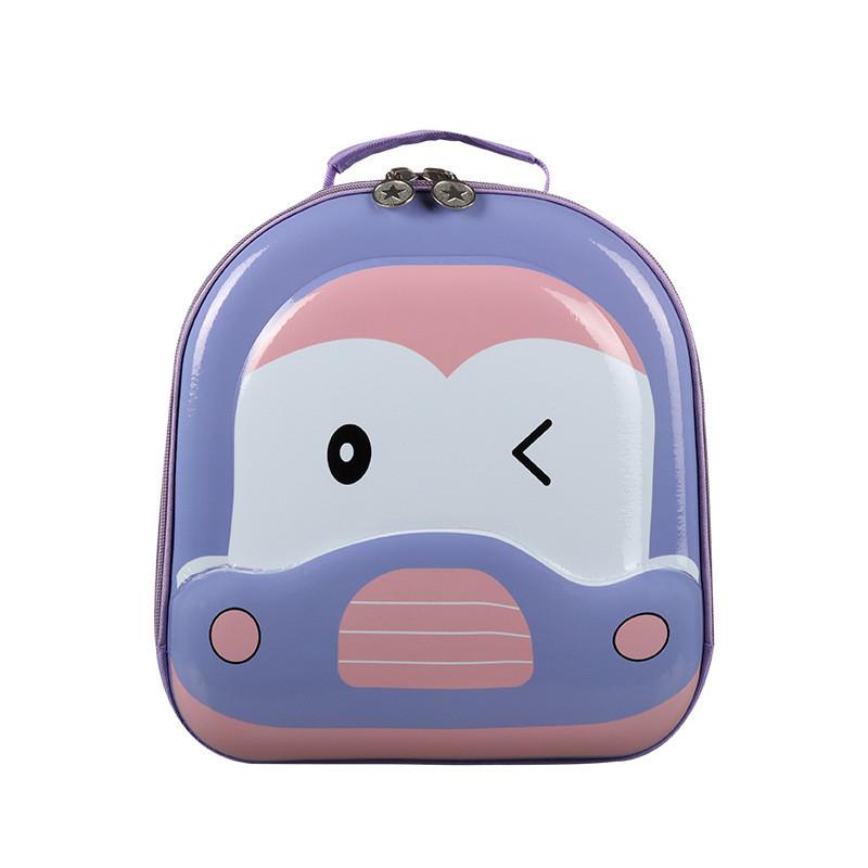 Breathable Eva Car-themed Children's Backpack Unisex Cartoon Print School Bag