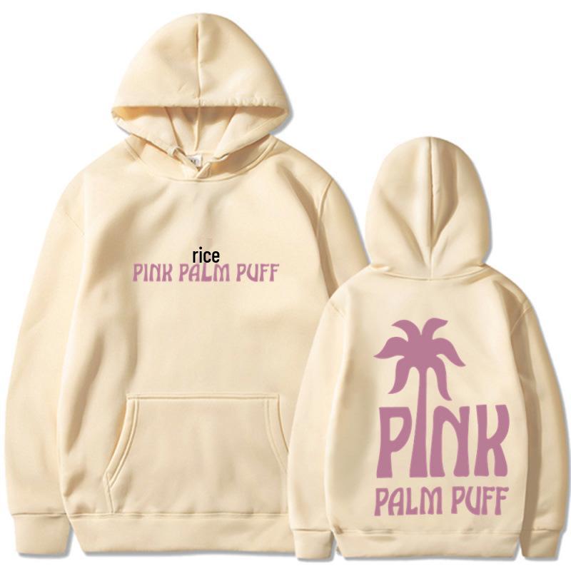 2025 Trending Men's & Women's Coconut Tree Pink Hoodie