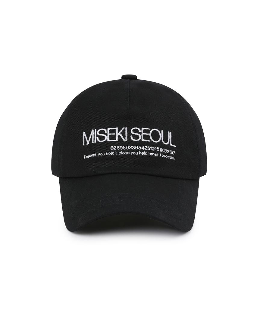 MISEKI SEOUL Misekiseoul Logo Ball Cap Black