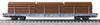KATO N Gauge Rhaetian Railway Long Car Log Loading Set Railway Model Freight Car R-w 4-Car 10-1891