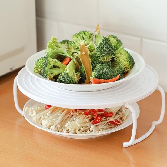 Microwave Tray Multi-layer Stacked Anti-deformed Easy To Clean Cooking PP Foldable Design Steam Holder Home Supplies